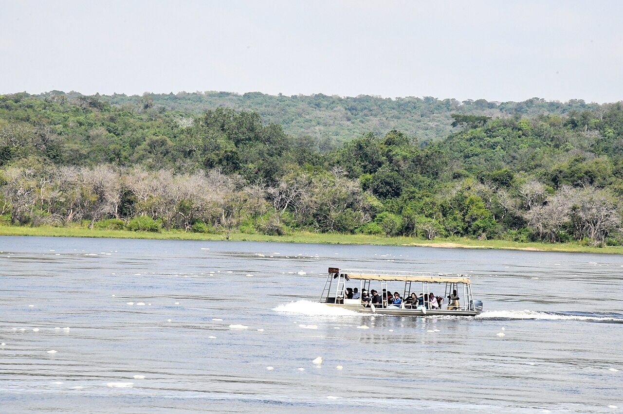 Boat on the Nile in Murchison Falls National Park, Uganda