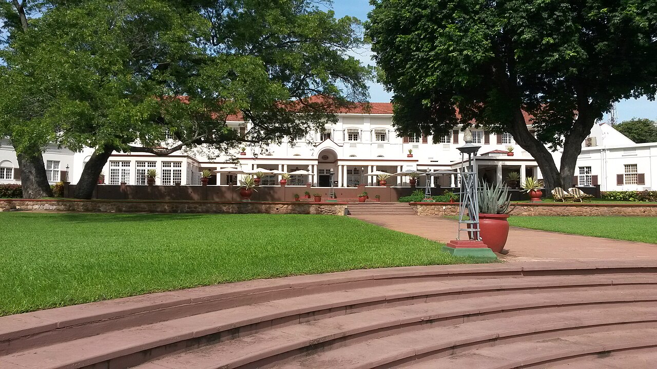 Exterior of Victoria Falls Hotel, Zimbabwe
